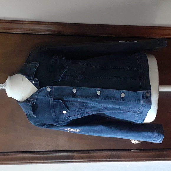 Lauren Moshi black demin jacket - Picture 2 of 8